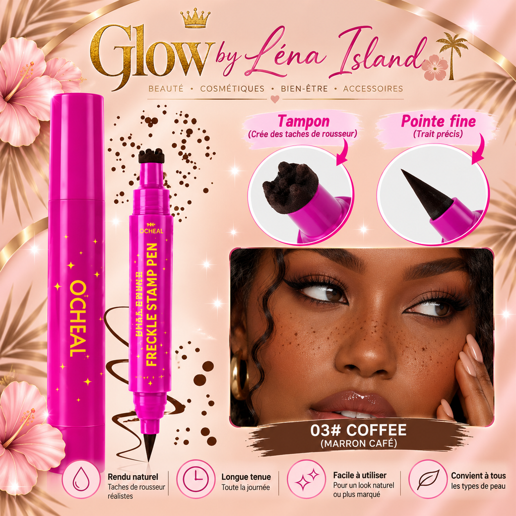✨Stylo à Taches de Rousseur Double Embout – Effet Naturel & Waterproof 🧸🤎
