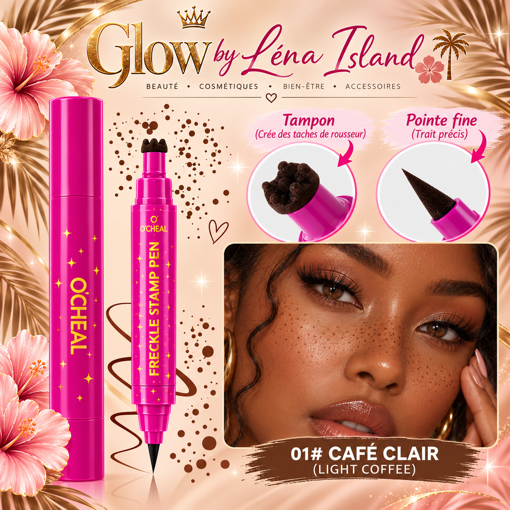 ✨Stylo à Taches de Rousseur Double Embout – Effet Naturel & Waterproof 🧸🤎
