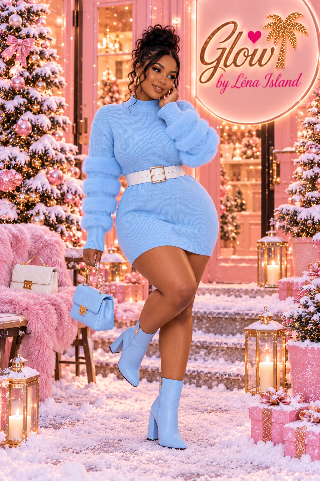 🤍✨ Robe Pull Femme Col Montant – Élégance & Style Cocooning 👗🦋