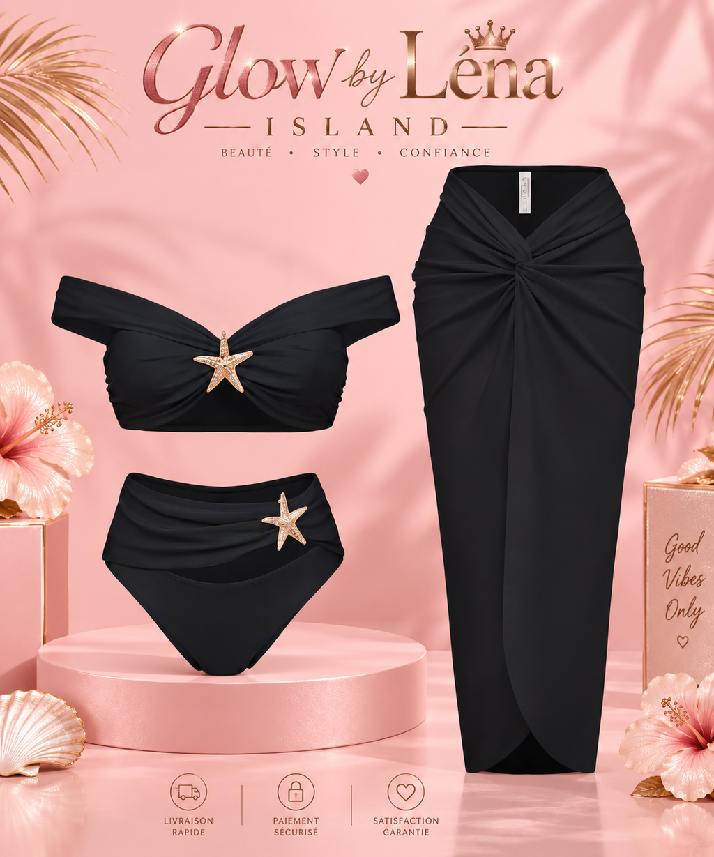 🌸✨ Bikini 3 Pièces « Starfish » – Élégance & Glamour ✨🌸