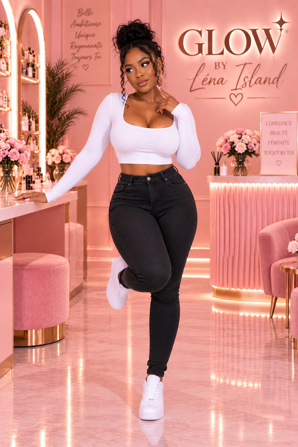 👖 Jean Sculptant Taille Haute « Curve » ✨