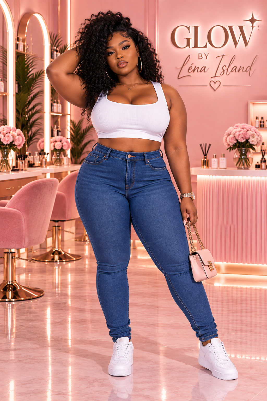 👖 Jean Sculptant Taille Haute « Curve » ✨