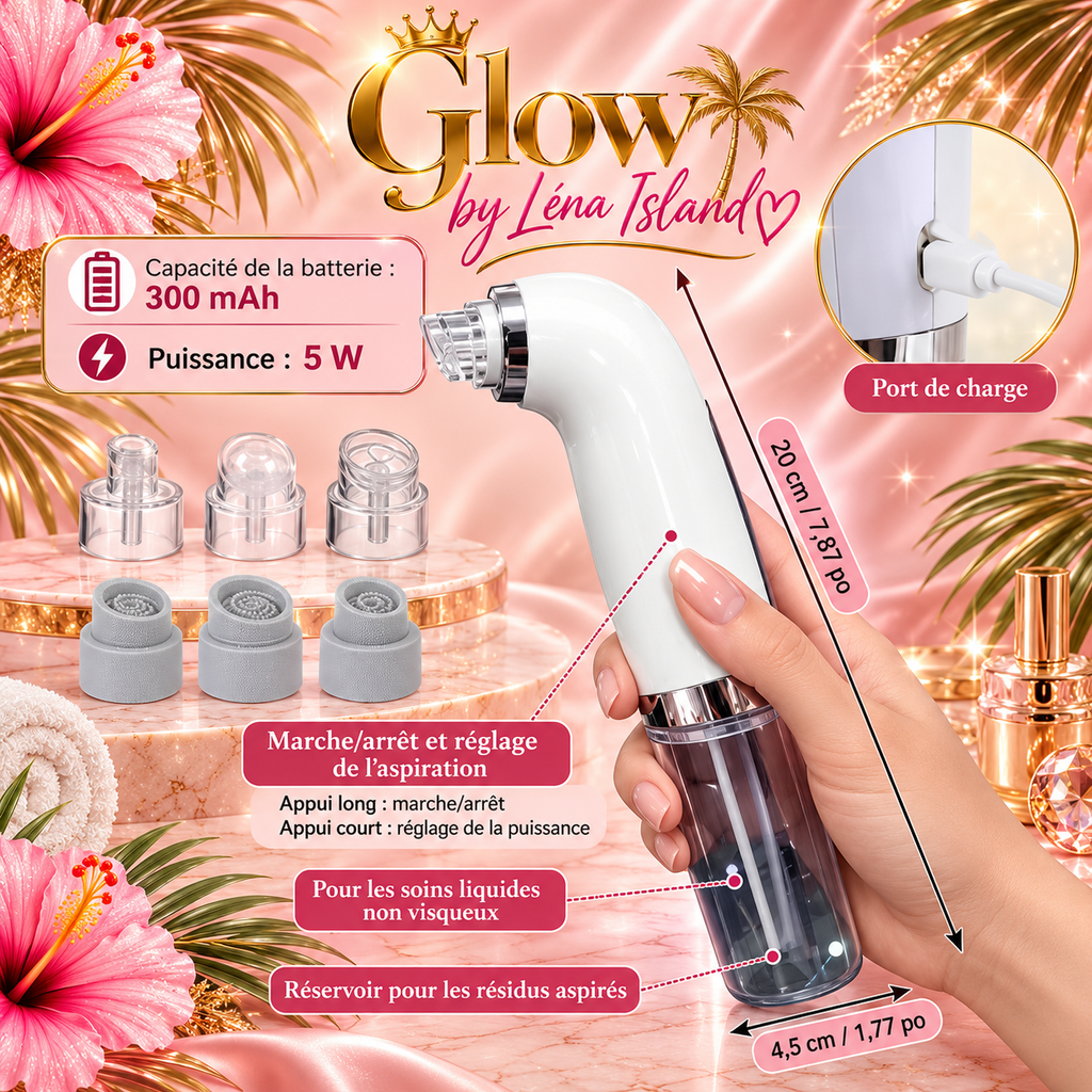 ✨💆🏽‍♀️ Aspirateur à Points Noirs – Nettoyeur de Pores Électrique 🤍🫧