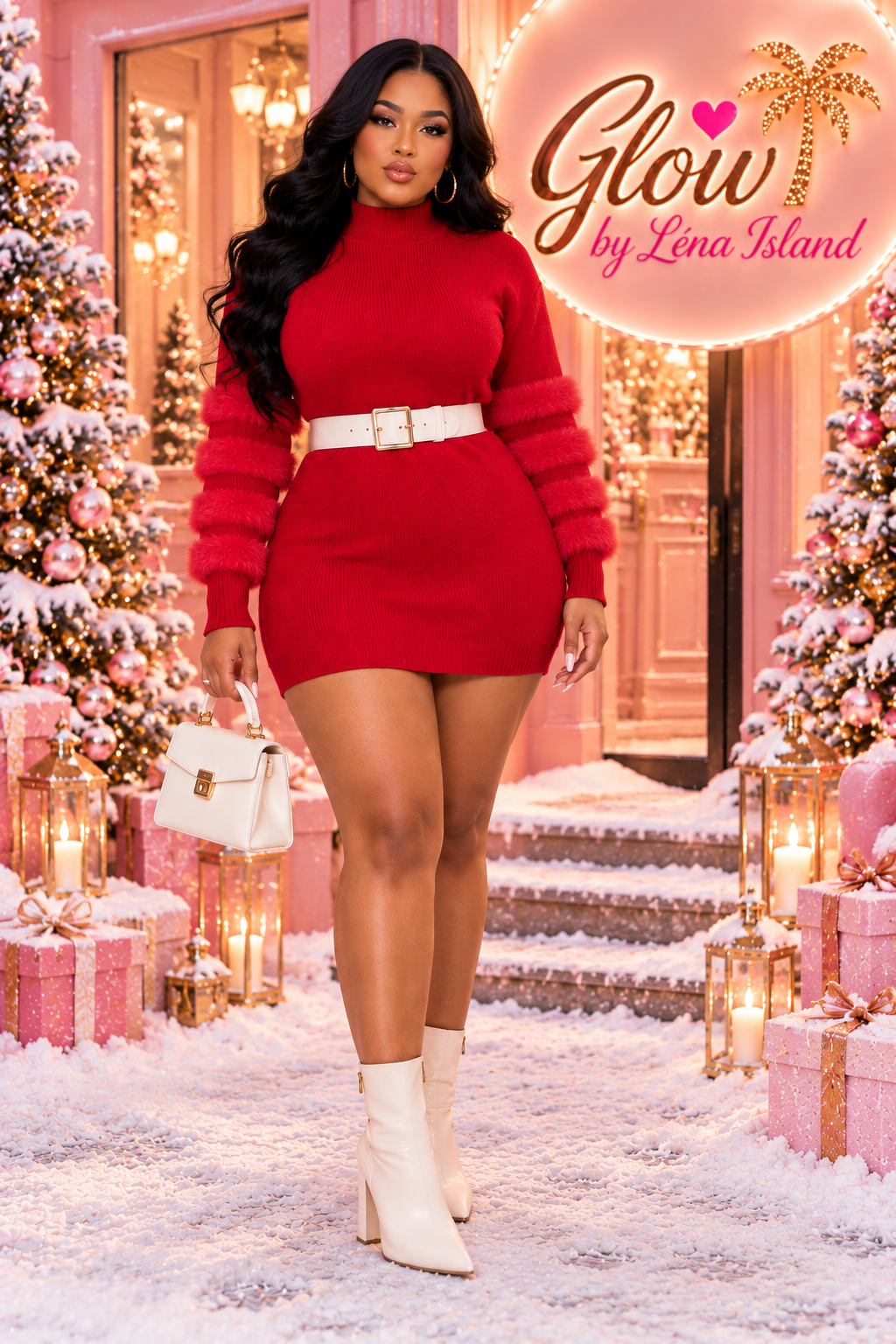 🤍✨ Robe Pull Femme Col Montant – Élégance & Style Cocooning 👗🦋