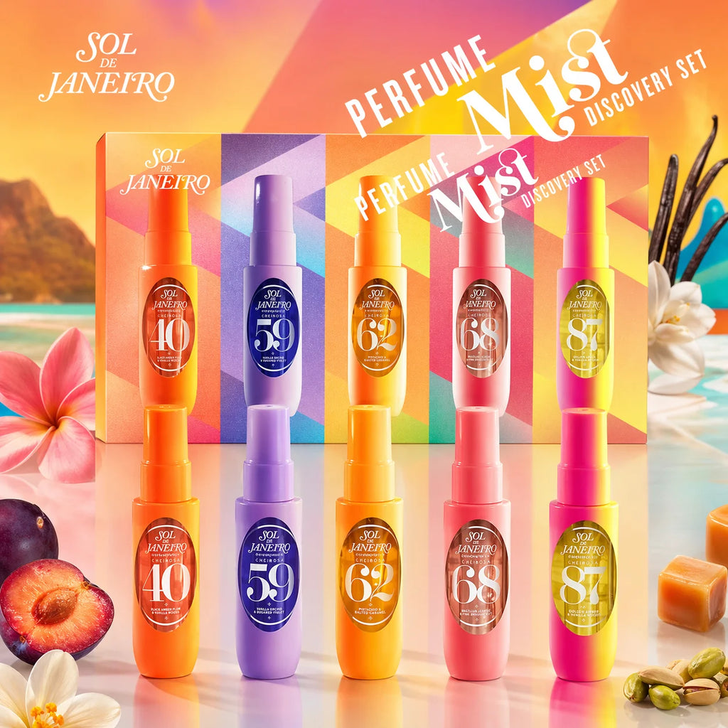 🌸Coffret de 5 Brumes Parfumées – Collection Évasion Tropicale🍃