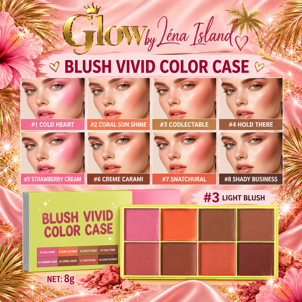 💖✨ Palette Maquillage 3-en-1 – Blush, Sourcils & Highlighter 💄🌸