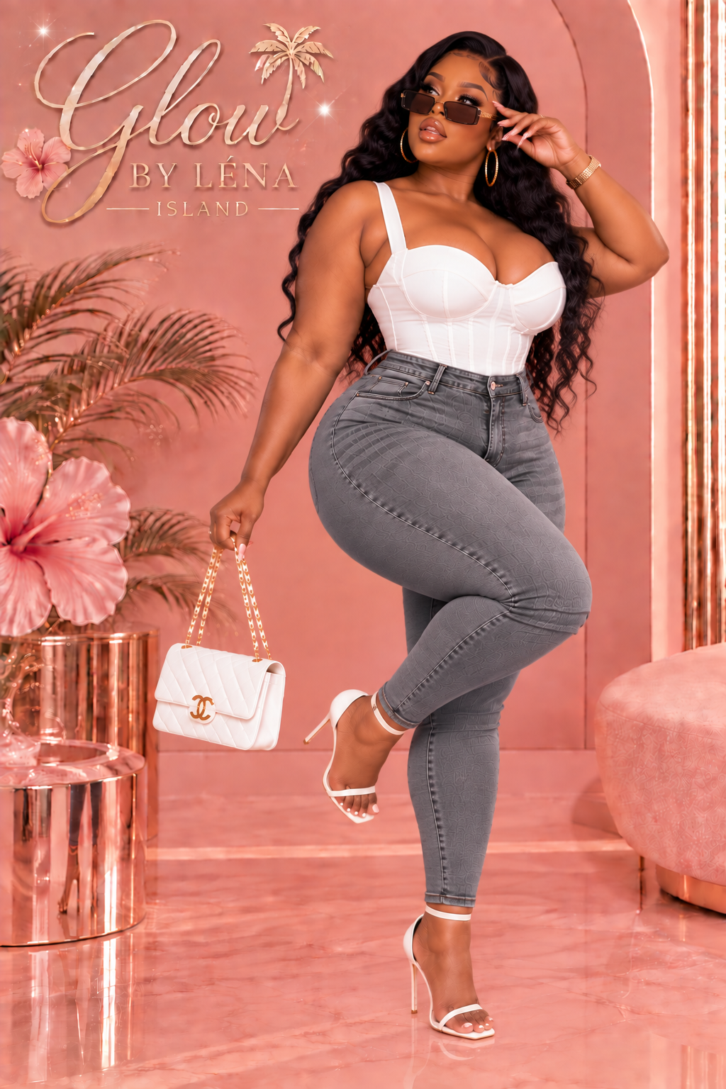 👖 Jean Sculptant Taille Haute « Peach Butt » 🍑✨