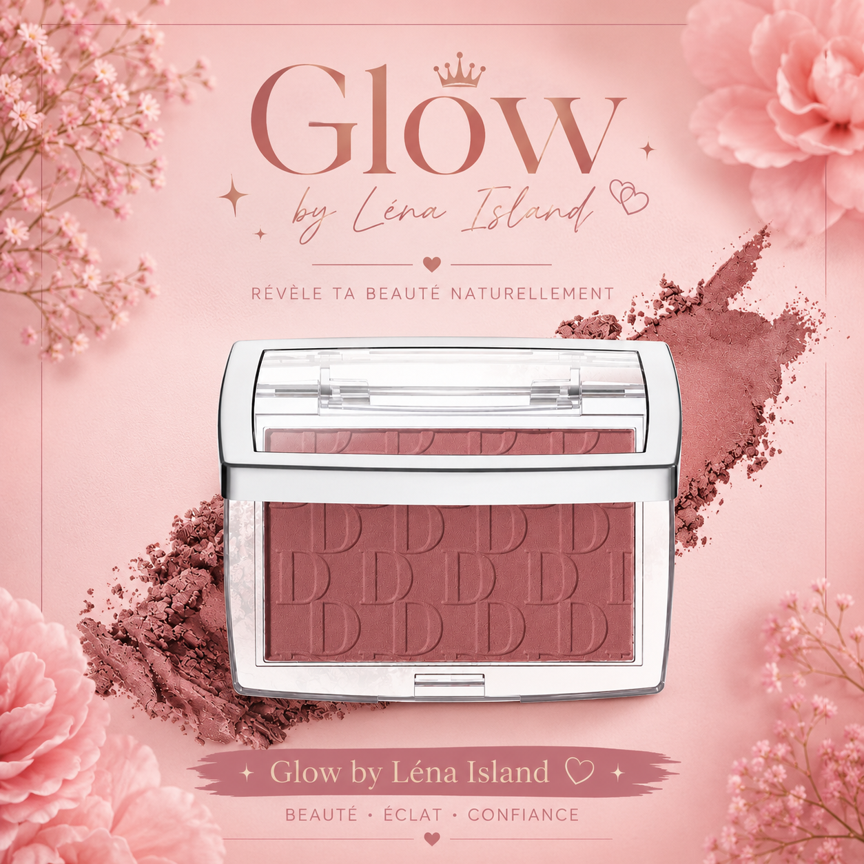 🌸 Blush Poudré Velours — Teint Éclat Naturel🌸
