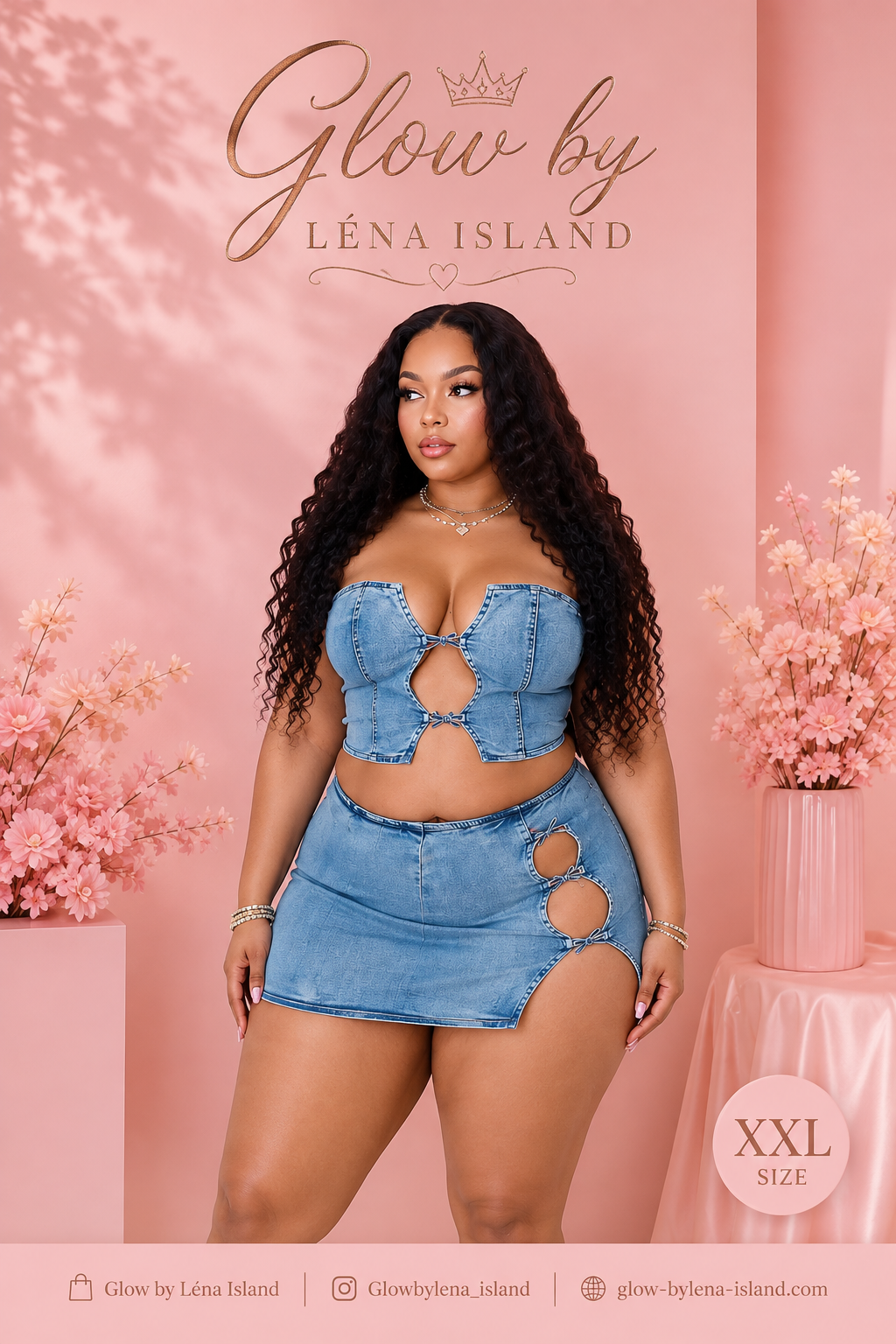 🦋Ensemble Denim 2 Pièces 💙✨