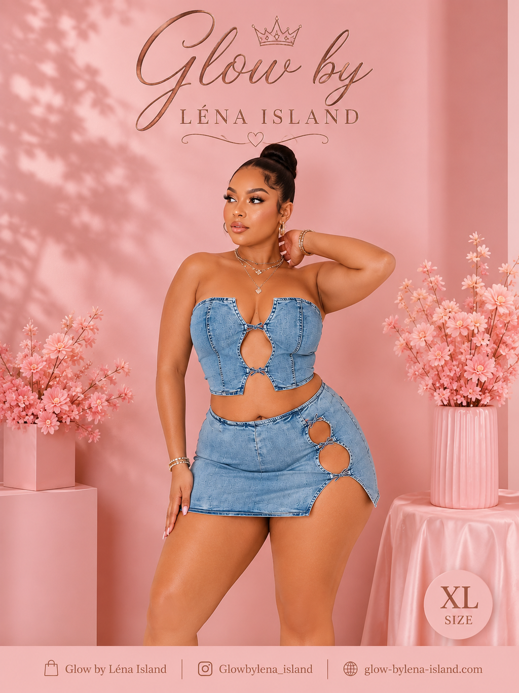 🦋Ensemble Denim 2 Pièces 💙✨