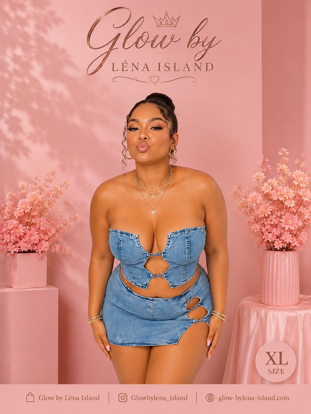 🦋Ensemble Denim 2 Pièces 💙✨