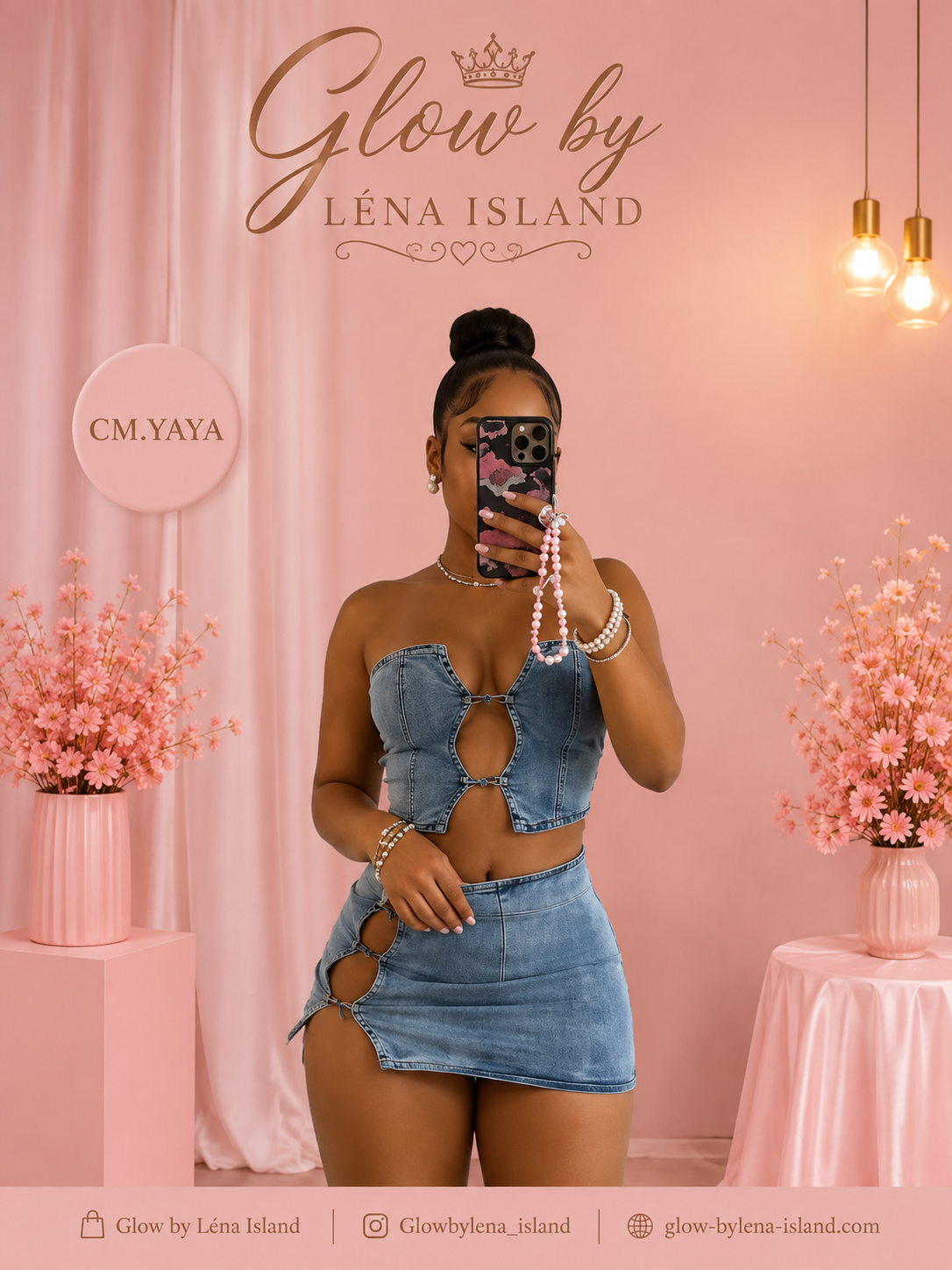 🦋Ensemble Denim 2 Pièces 💙✨