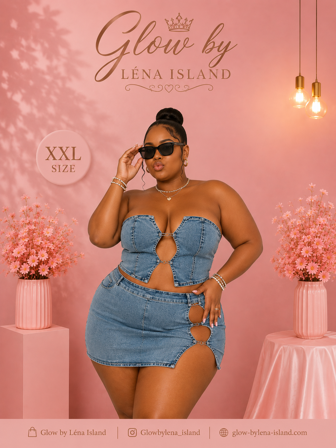 🦋Ensemble Denim 2 Pièces 💙✨