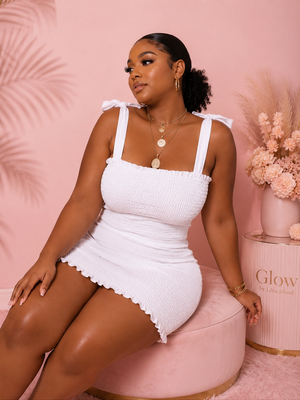 🌸Mini Robe 👗 Blanche & Noire – Élégance d’été ✨