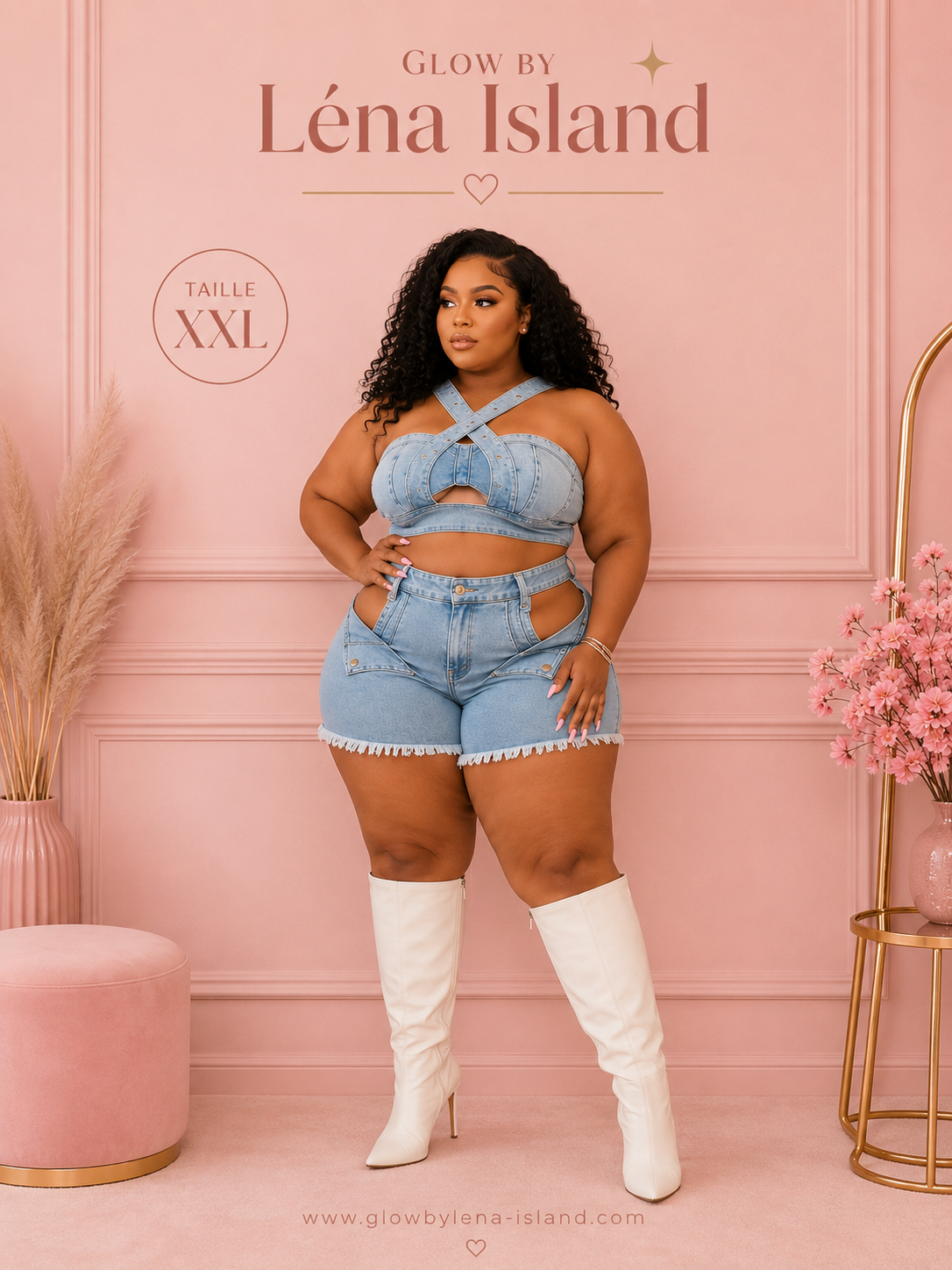 💕 Ensemble Jean Denim 2 Pièces ✨