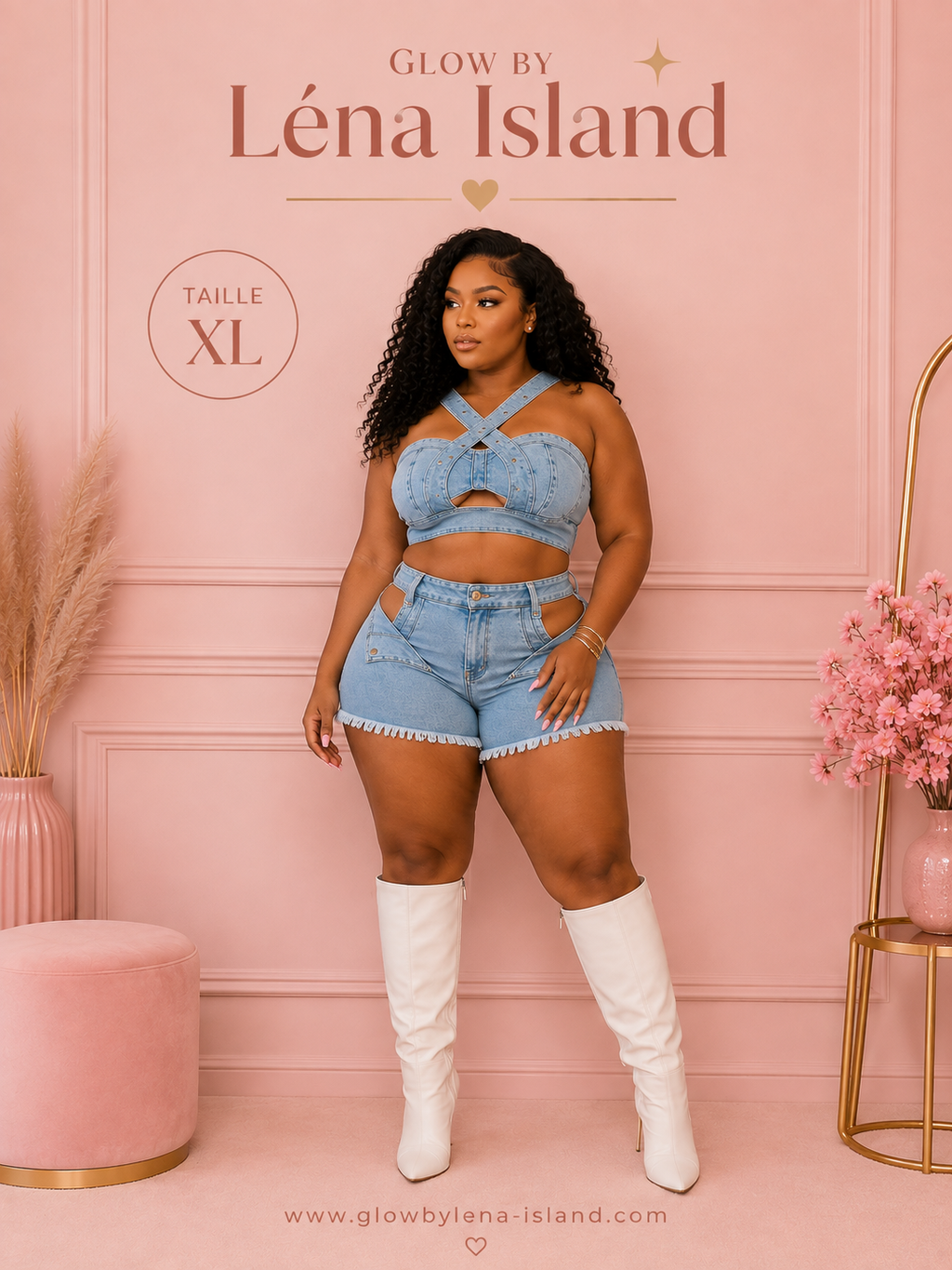 💕 Ensemble Jean Denim 2 Pièces ✨