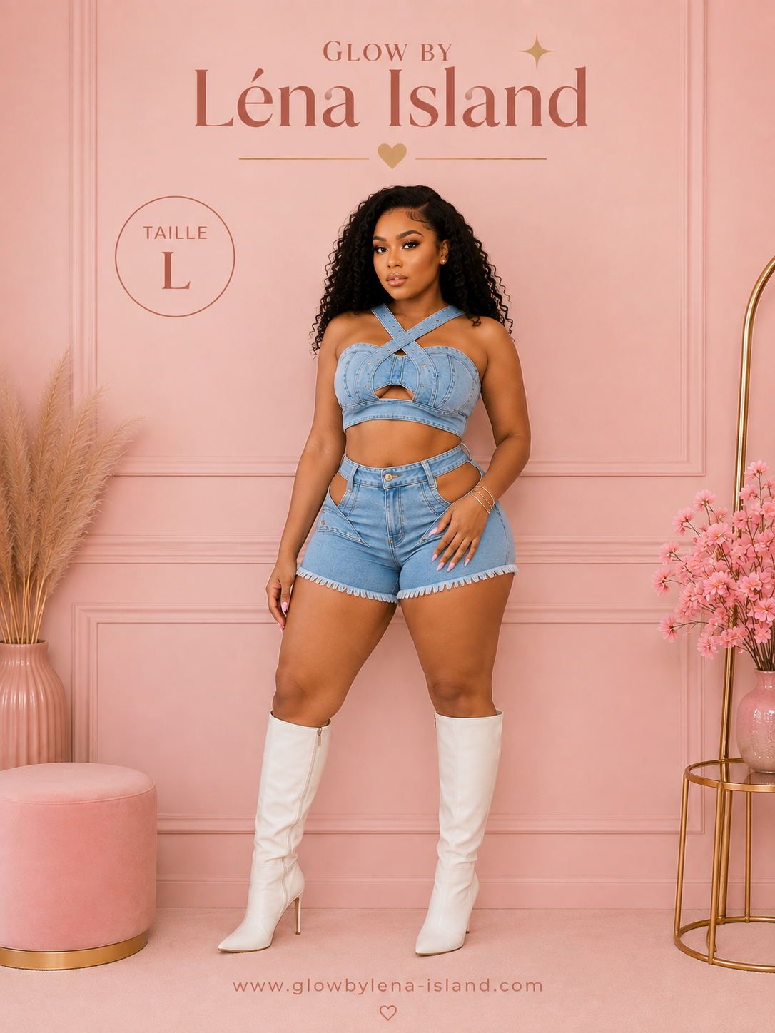 💕 Ensemble Jean Denim 2 Pièces ✨