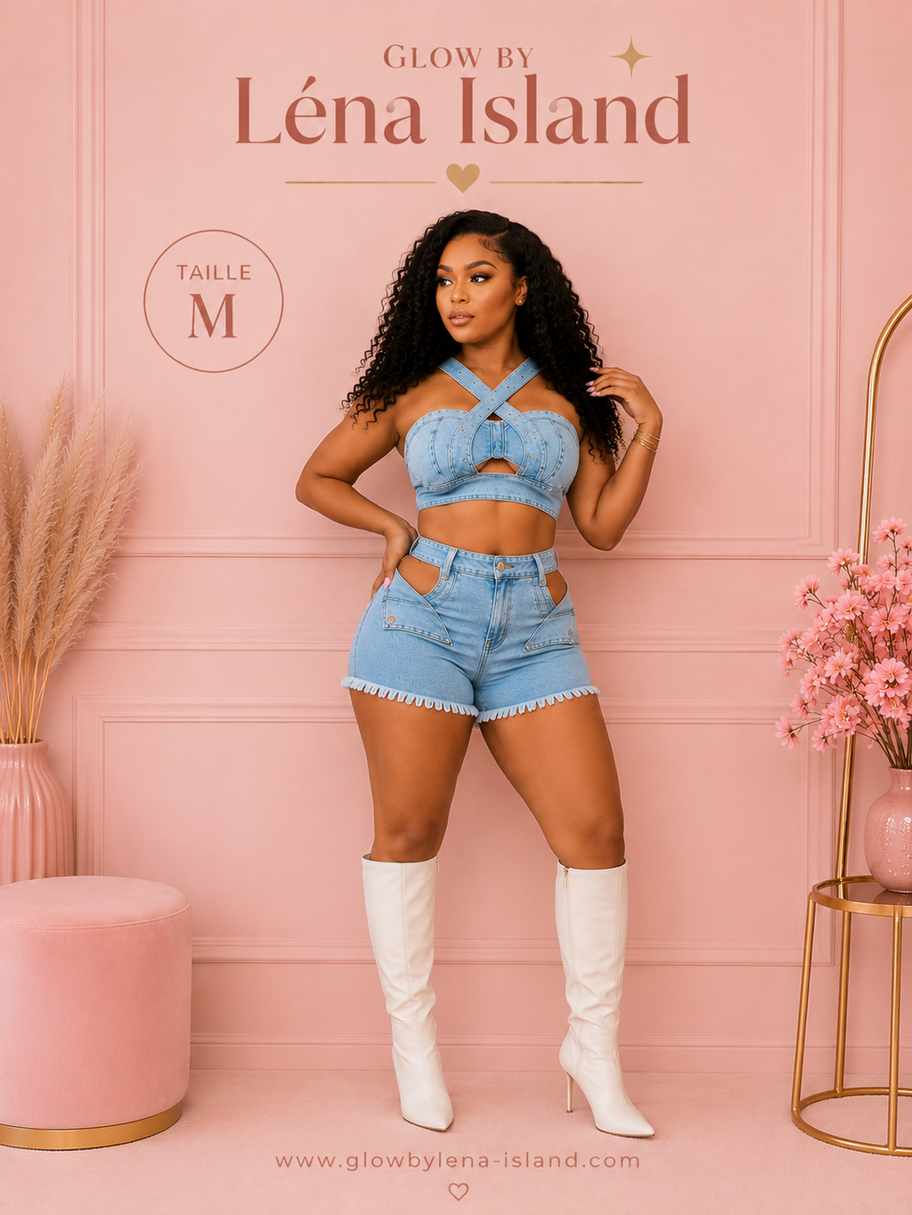 💕 Ensemble Jean Denim 2 Pièces ✨
