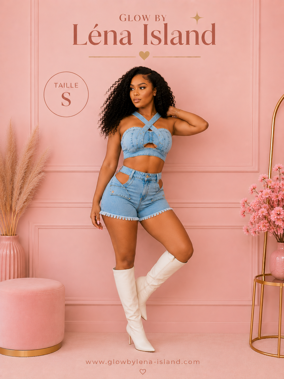 💕 Ensemble Jean Denim 2 Pièces ✨