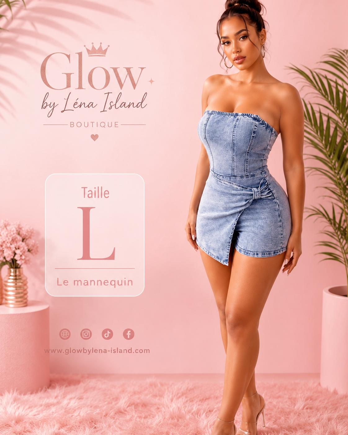 ✨ Robe Tube en Jean Torsadée – Style Chic & Tendance 💙
