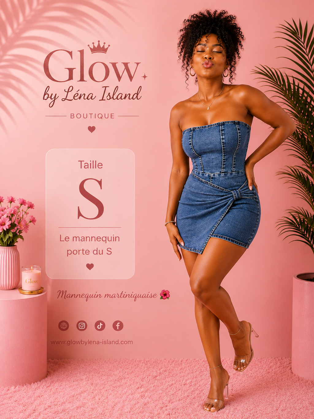 ✨ Robe Tube en Jean Torsadée – Style Chic & Tendance 💙
