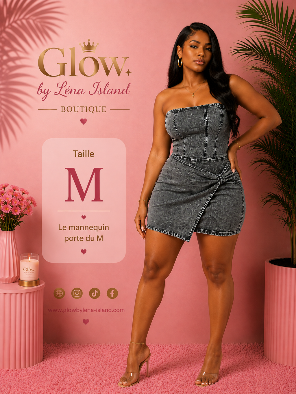 ✨ Robe Tube en Jean Torsadée – Style Chic & Tendance 💙