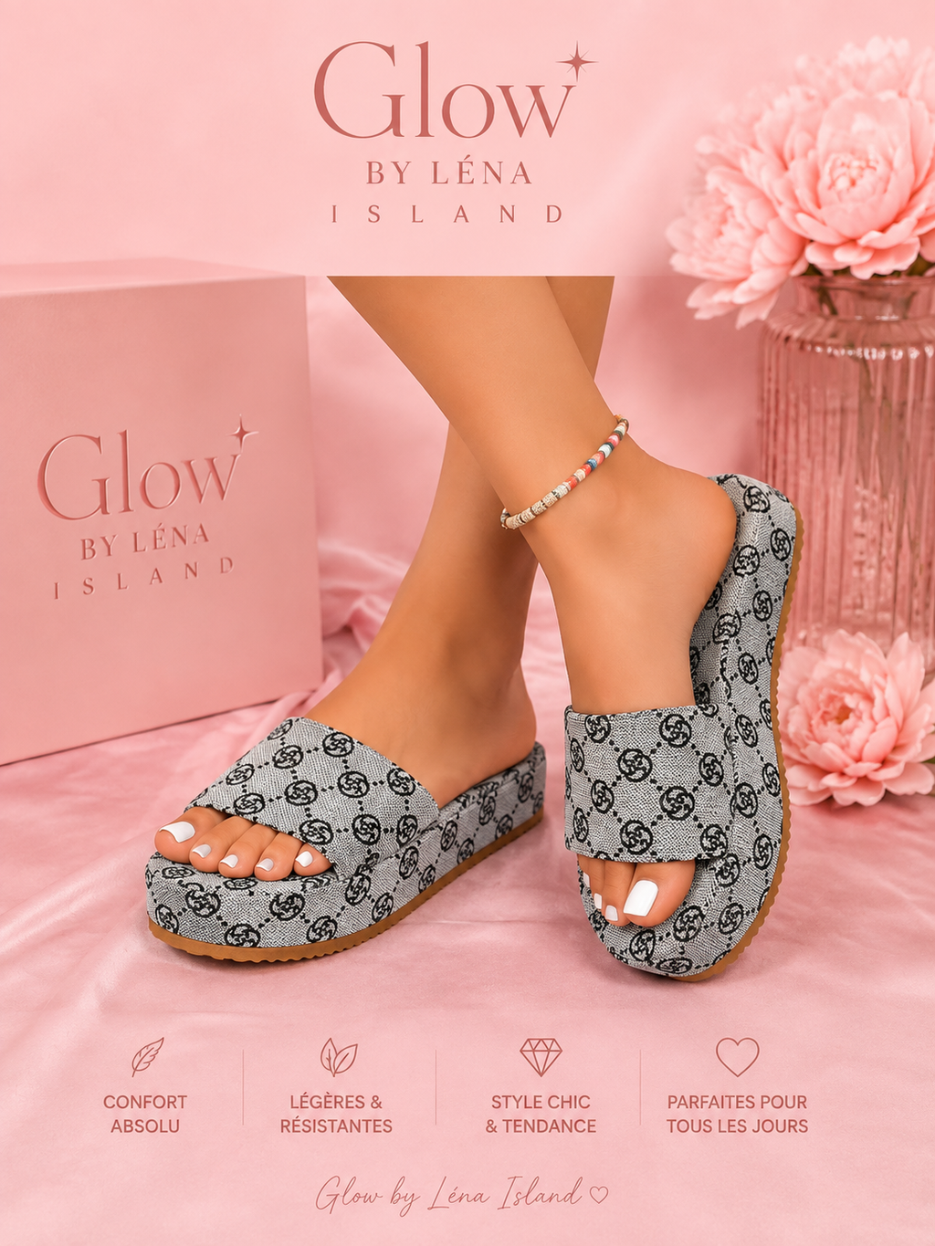 🌸 Sandali Floreali Chic con Plateau 🌸