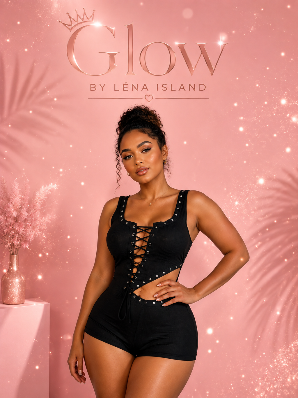 🦋 Combishort Romper Y2K – Noir 🖤✨