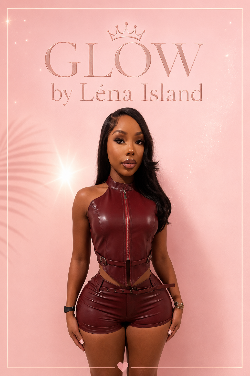 🖤❤️Ensemble 2 pièces effet cuir – Glam & Sexy ✨