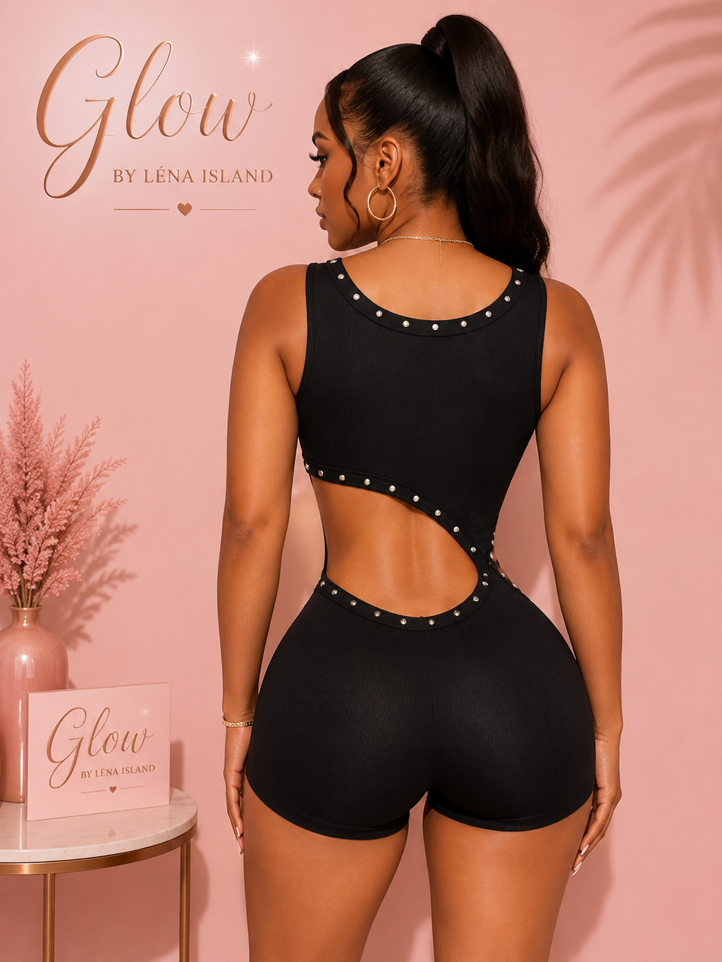 🦋 Combishort Romper Y2K – Noir 🖤✨