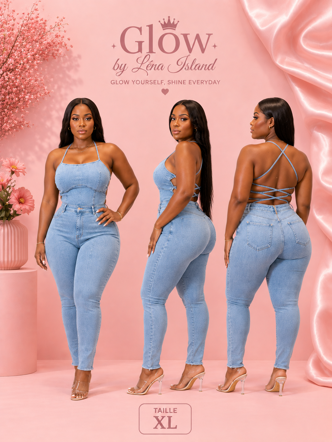 👖 Jean Slim Fit Light Blue – Style Chic & Tendance ✨