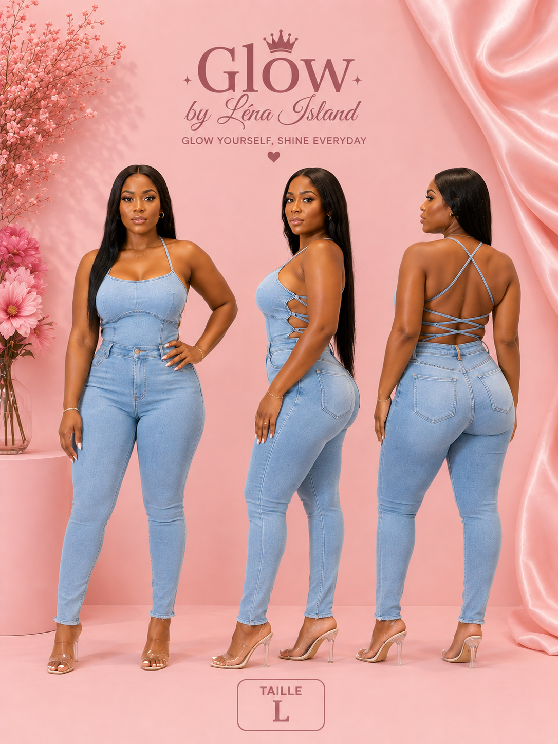 👖 Jean Slim Fit Light Blue – Style Chic & Tendance ✨