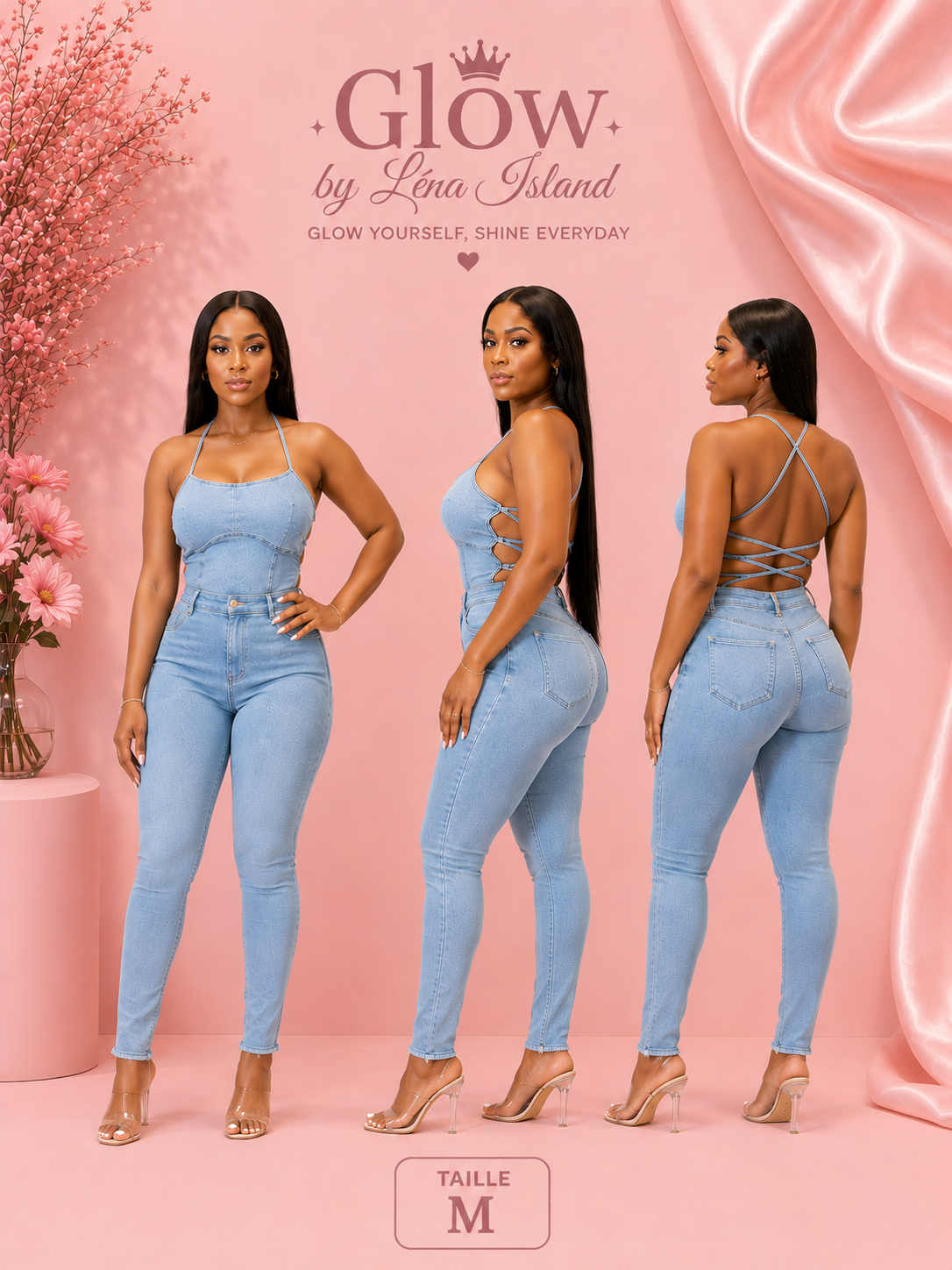 👖 Jean Slim Fit Light Blue – Style Chic & Tendance ✨