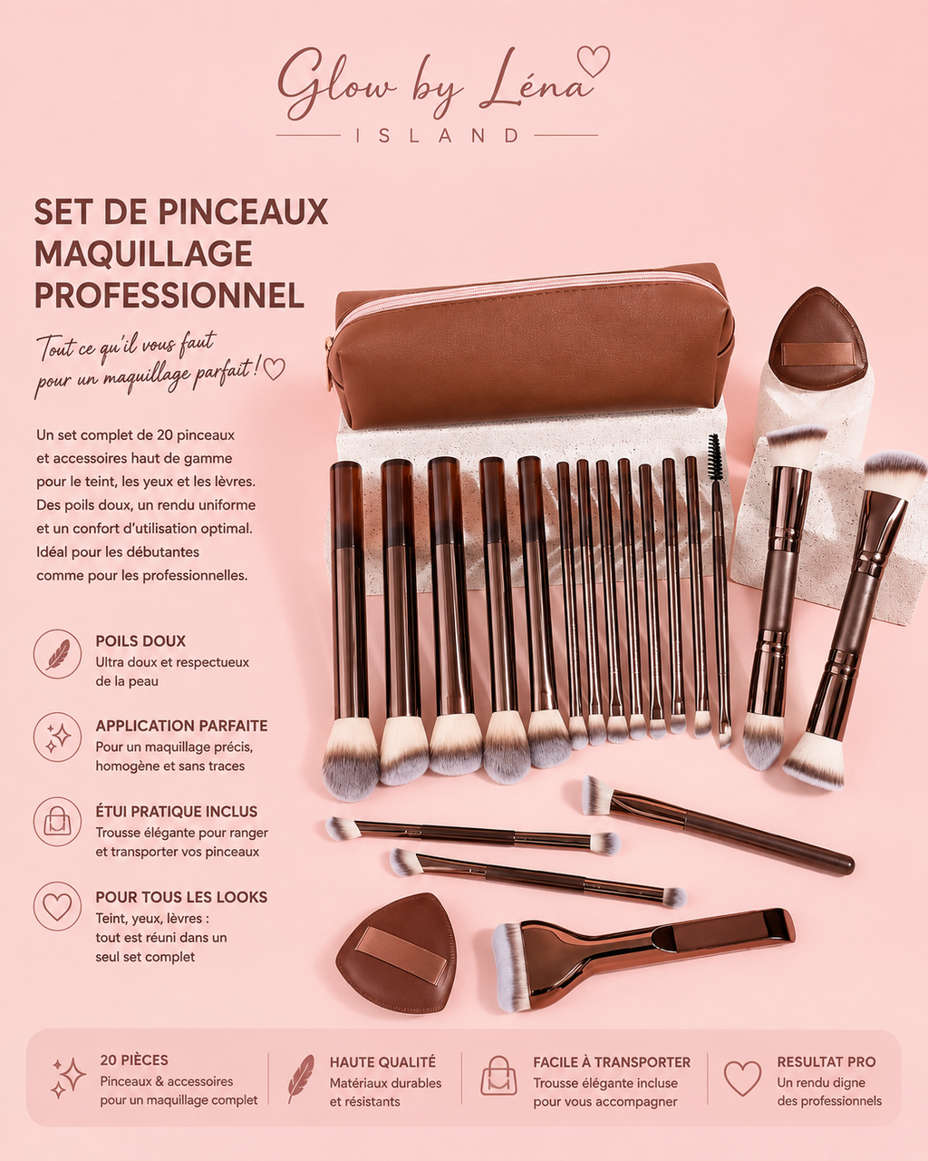 🦋✨ Kit de Pinceaux Maquillage Professionnels ✨🦋