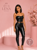 🖤 Ensemble 2 pièces en similicuir – Chic & Tendance