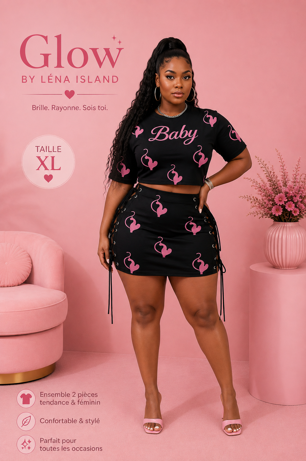 🎀 Ensemble 2 pièces « BABY » 💕✨