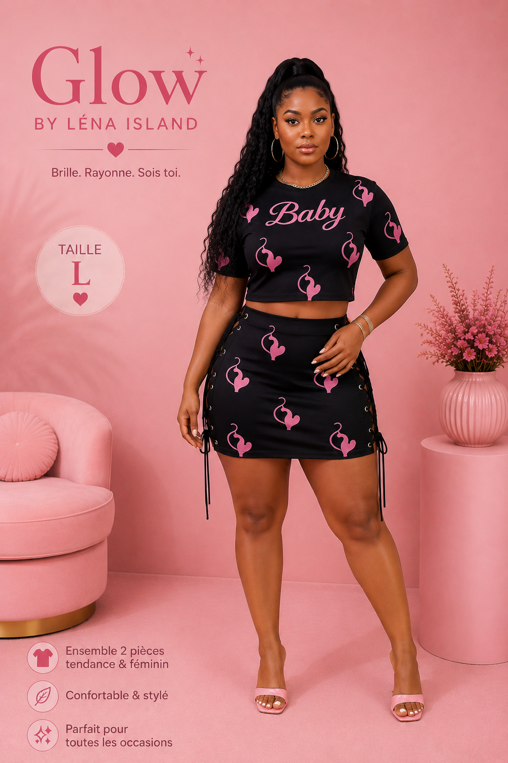 🎀 Ensemble 2 pièces « BABY » 💕✨
