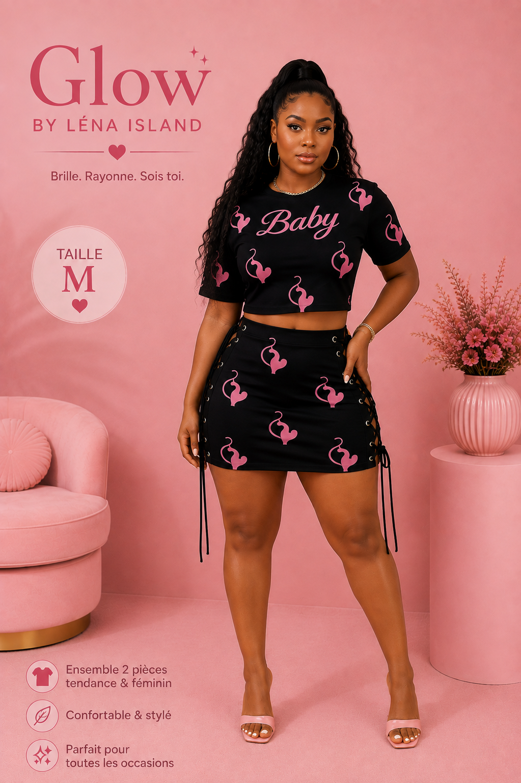 🎀 Ensemble 2 pièces « BABY » 💕✨
