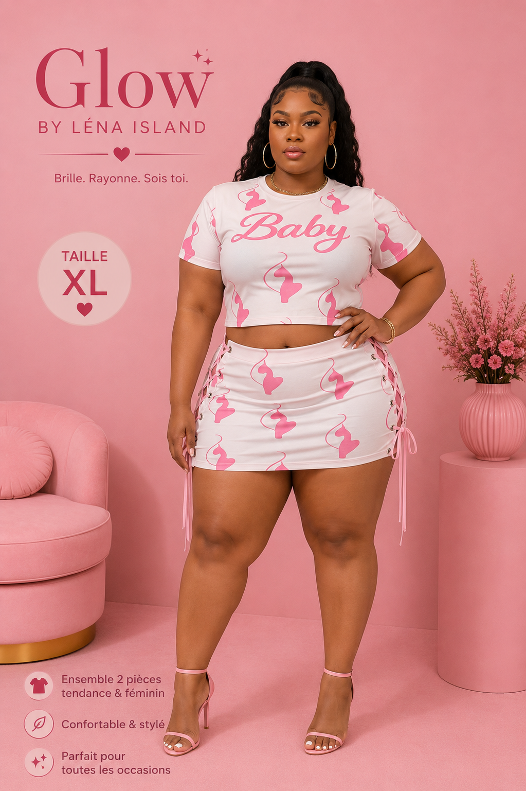 🎀 Ensemble 2 pièces « BABY » 💕✨