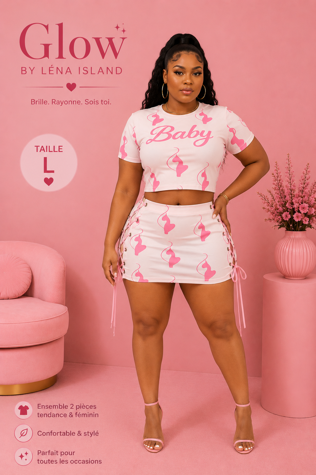 🎀 Ensemble 2 pièces « BABY » 💕✨