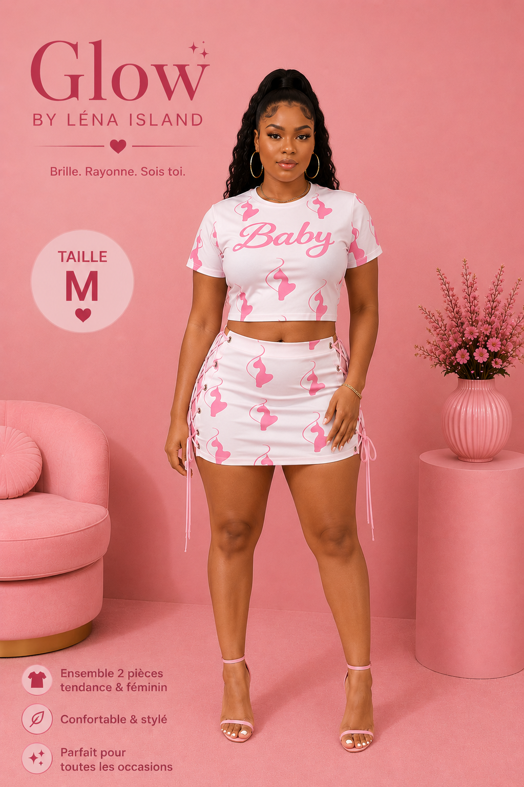 🎀 Ensemble 2 pièces « BABY » 💕✨
