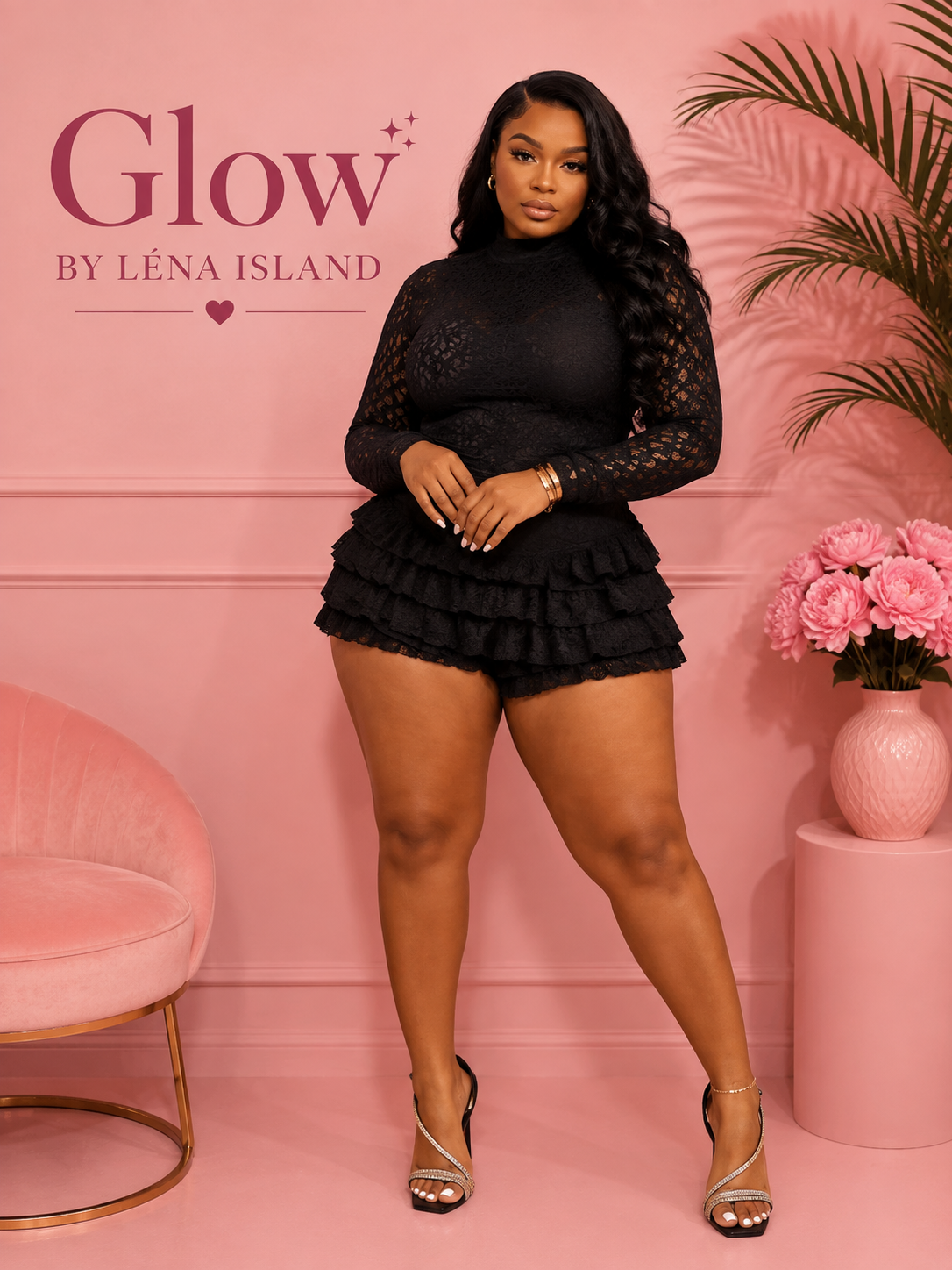 ✨ Combinaison Romper en Dentelle – Élégance & Glamour ✨