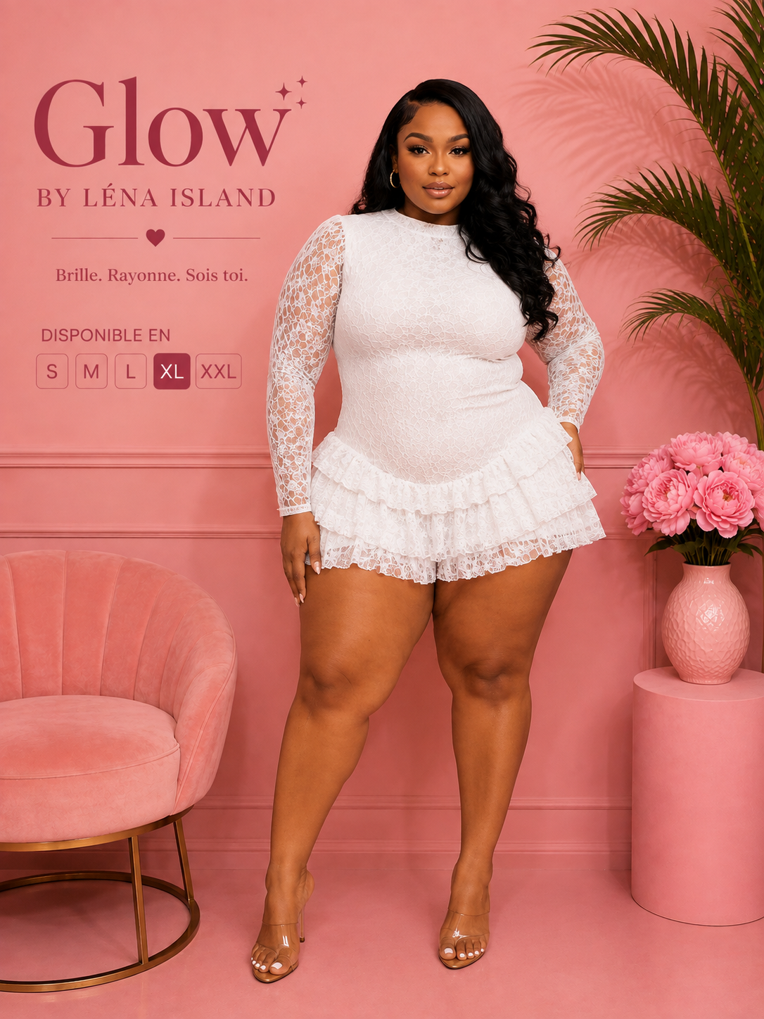 ✨ Combinaison Romper en Dentelle – Élégance & Glamour ✨