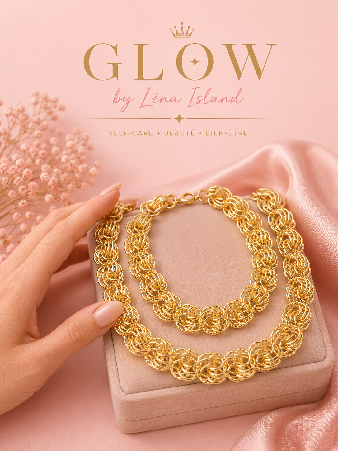 ✨ Parure Éclat Doré – Collier & Bracelet ✨