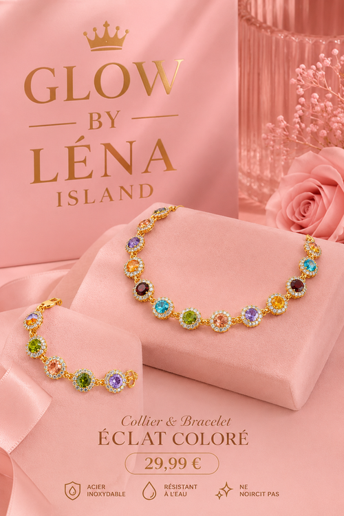 ✨ Collier & Bracelet « Éclat Coloré »