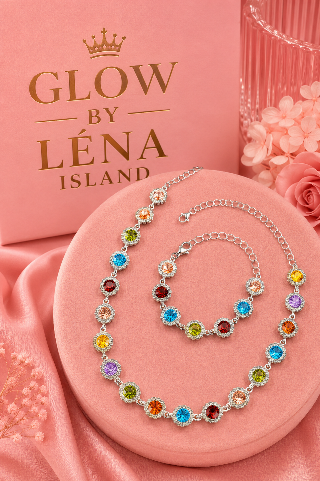 ✨ Collier & Bracelet « Éclat Coloré »