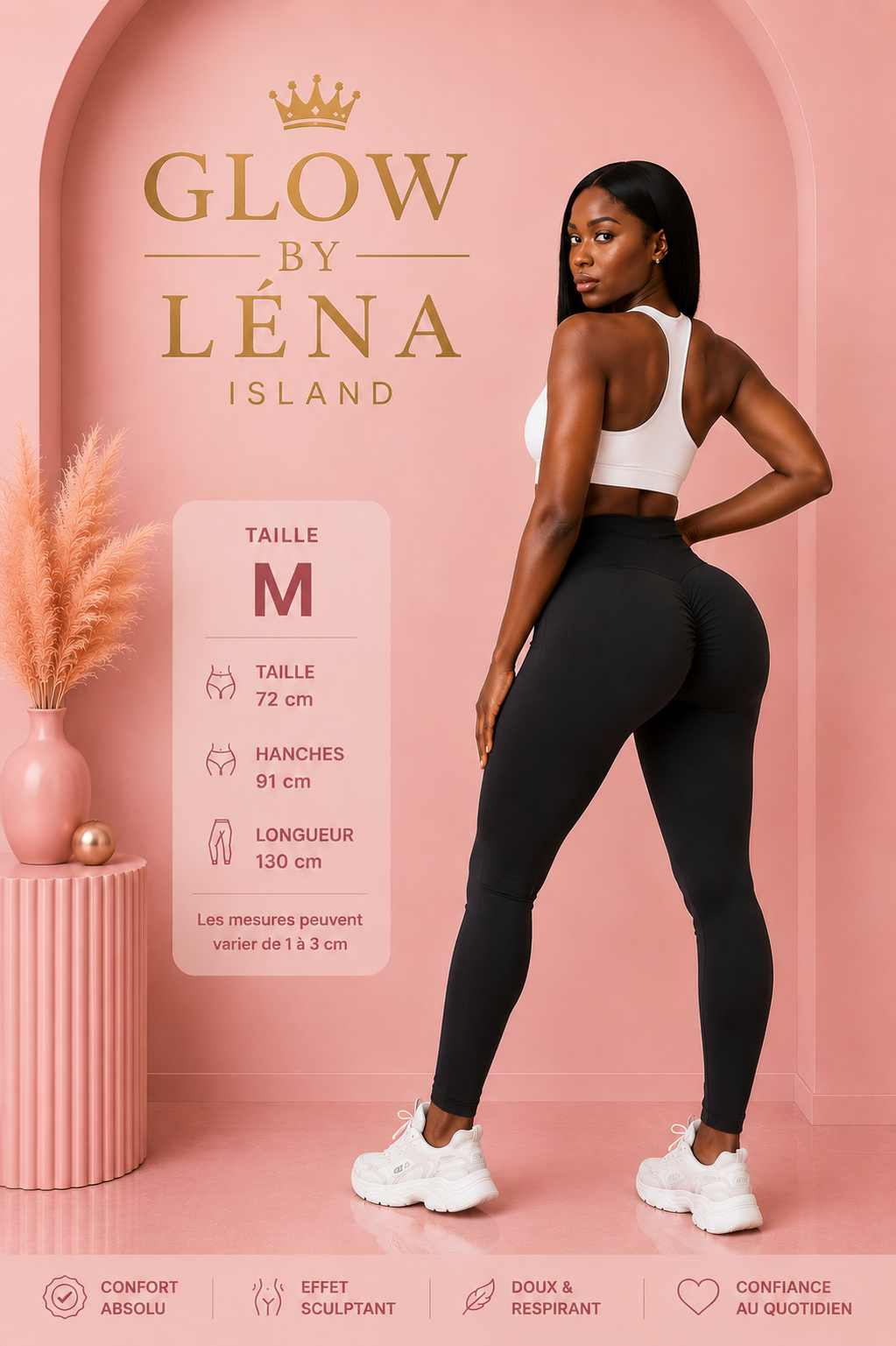 Leggings de Sport Sculptant Taille Haute – Effet Galbant