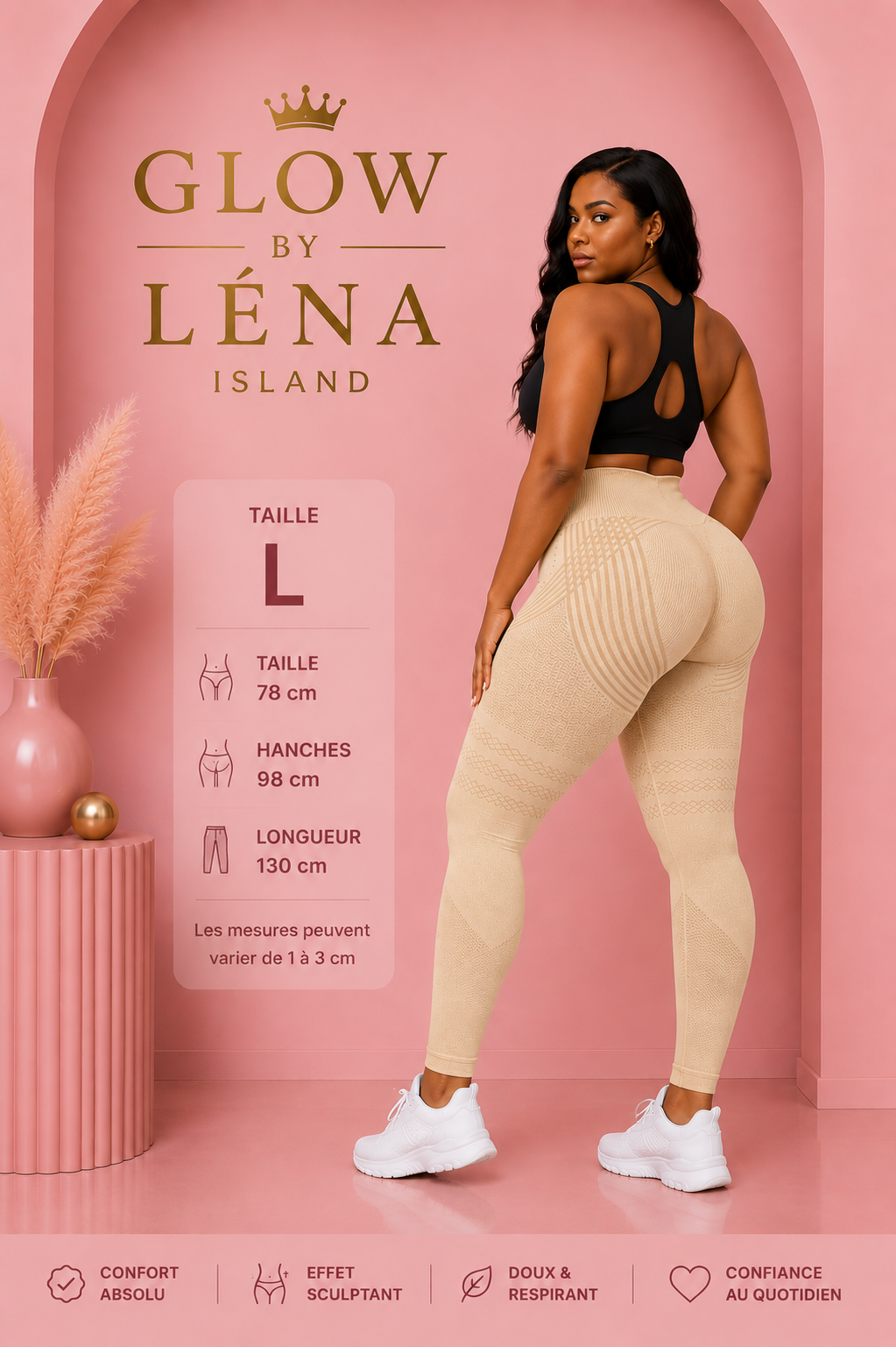 💜 Pantalon de Sport Sculptant Taille Haute