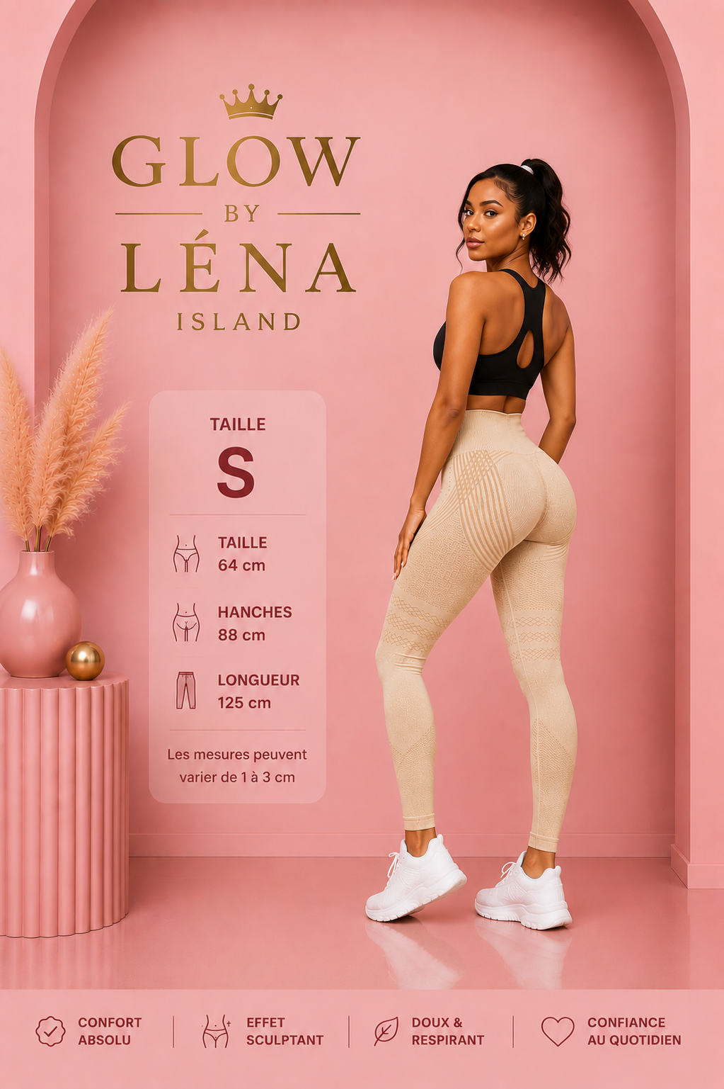 💜 Pantalon de Sport Sculptant Taille Haute