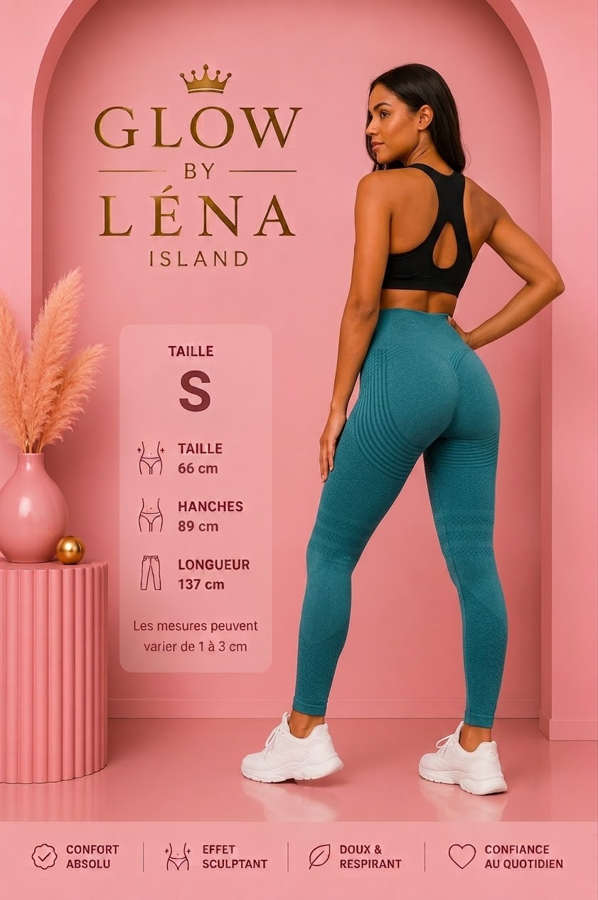 💜 Pantalon de Sport Sculptant Taille Haute